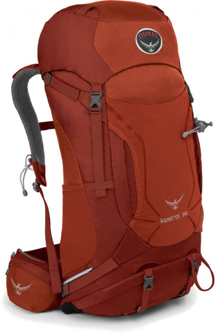 Картинка рюкзак туристический Osprey Kestrel 38 Dragon Red - 1