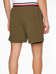 Шорты теннисные Tommy Hilfiger Essentials Training 2in1 Short - army green