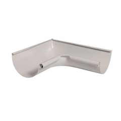 Угол желоба внутренний ф125-90гр (RAL 9003)