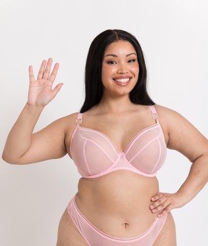 Бюстгальтер из лёгкой сеточки Lifestyle pink