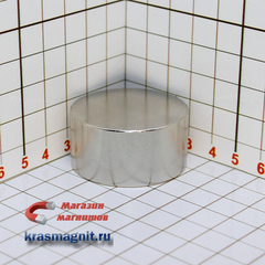 Неодимовый магнит диск 40*20 мм