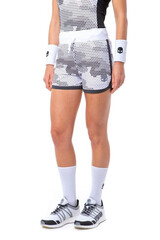 Женские теннисные шорты Hydrogen Women Tech Camo Shorts - camo black/white