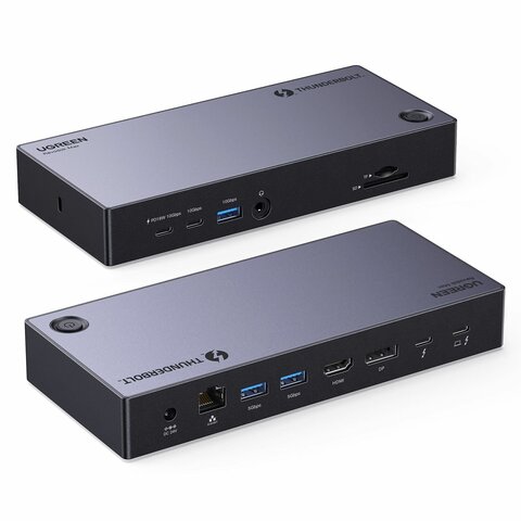 Расширитель портов UGREEN U709 (25085EU) Revodok Max 13-в-1 Dock Station, серый