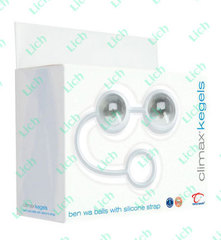 Стеклянные вагинальные шарики Kegels, 3.18 см