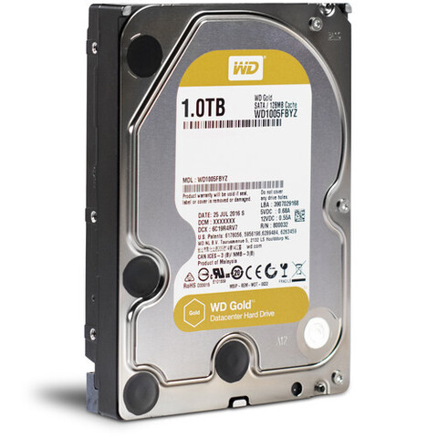 Жесткий диск WD GOLD 1TB HDD 3,5