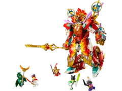 Конструктор LEGO Monkie Kid 80057 Боевой робот Нежы "Огненное кольцо"