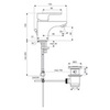 Смеситель для раковины однорычажный с донным клапаном Ideal Standard CeraPlan III B0700AA