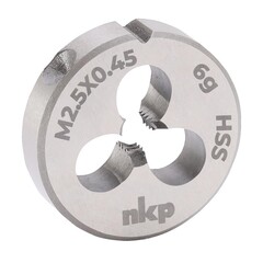 Плашка М 2,5х0,45 DINEN22568 HSS 6g 16х5мм NKP 240025N