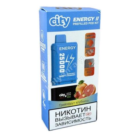 City Energy II POD Kit - Грейпфрут Клубника 25000 затяжек