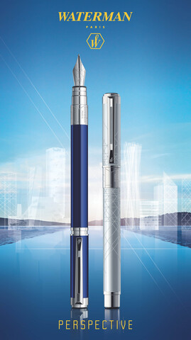 Ручка шариковая Waterman Perspective Deluxe Obsession Blue CT, MBlue(1904579)