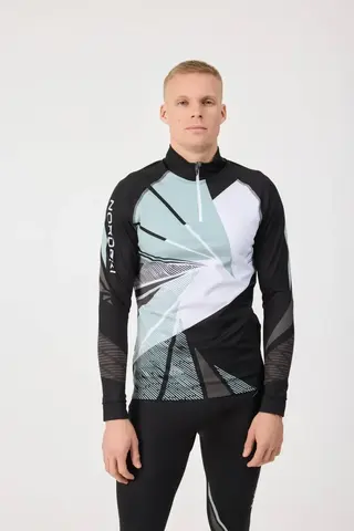 комбинезон NORDSKI Heat Black/Ice Mint NSV677906, р-р 6-L, черн/мент., разд.