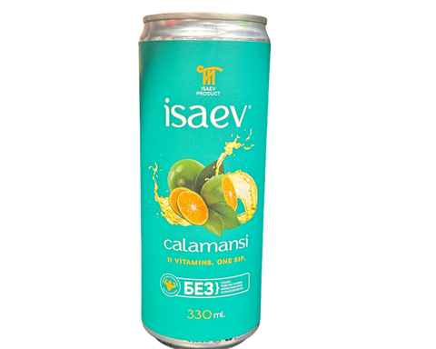 Напиток ISAEV со вкусом Натурального Каламанси без сахара жб 0,33мл