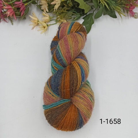 Дундага 6/1 шерсть секционного окрашивания 01-1658 420м/100гр