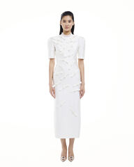 Платье Bambini (Бамбини) миди,с рук. светлое