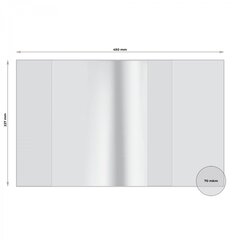 
          Обложка 227*450 мм, для дневников в твёрдом переплете и учебников, универсальная с прозрачным клапаном, Alingar, ПВХ, 70 мкм