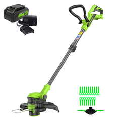 Триммер Greenworks G24LT301K4 24V (30 см) аккумуляторный, с АКБ 4 А/ч и ЗУ