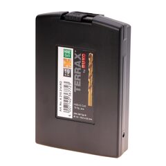 Набор сверл по металлу 1-10мм 19шт DIN338 HSSE-Co5 130° (пл. кейс) Terrax by Ruko A215214RO