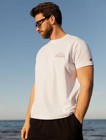 Футболка из премиального хлопка с авторским принтом  U49.045 (122062)