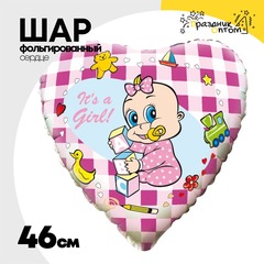 
          Шар Фольгированный Младенец девочка (Розовый)