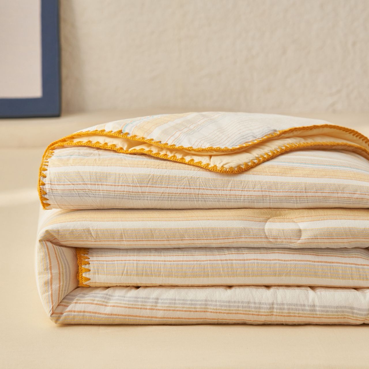 ZEPHYR HOME Одеяло летнее 200х230 Двуспалка Оранжево Беж