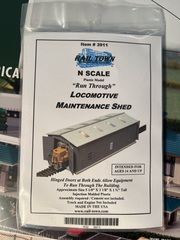 Локомотивное депо сквозное (склейка) N 1:160
