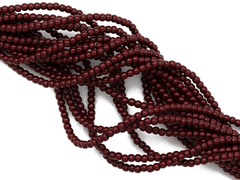 Нить бусин из гематита "Спелая вишня" 2,5мм, гладкие