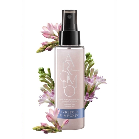 AROMIO Парфюмированный мист для тела и волос «Тубероза и мускус» 100мл