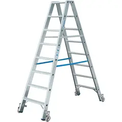 Двухсторонняя стремянка STABILO с роликами 2х8 ступ. Krause 124869