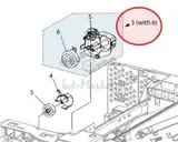 Привод вывоза из узла выхода XEROX VersaLink B405DN (007K18931)