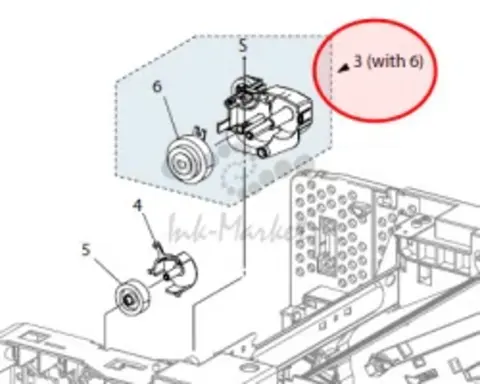 Привод вывоза из узла выхода XEROX VersaLink B405DN (007K18931)