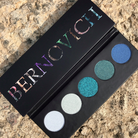 Bernovich Тени для век Stone collection Aguamarine ,5 тонов 7,5г