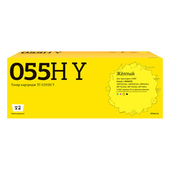 Лазерный картридж T2 TC-C055H Y (i-SENSYS LBP653Cdw/LBP663Cdw/LBP664Cx/MF742Cdw/MF744Cdw/MF746Cx) для Canon, желтый, с чипом