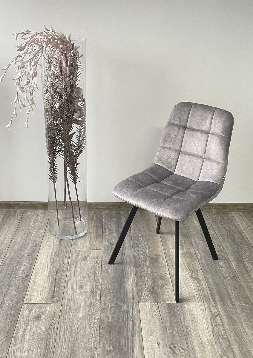 Стул CHILLI SQUARE PK6015-03 (VBP203) античный cеребристо-серый, велюр М-City