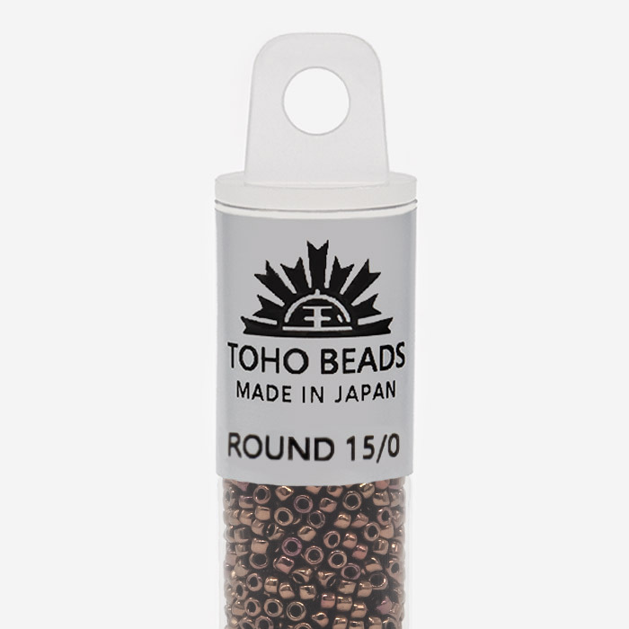 Японский бисер TOHO Round 15/0 (№501), металлизированный, непрозрачный глянцевый