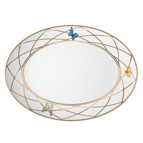 Закусочная тарелка большая First Lady Танец бабочек
