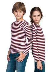 Купить Тельняшка детская краповая (темно-красная полоса) в Магазине тельняшек