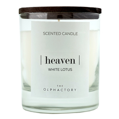 Свеча ароматическая the olphactory, heaven black, Белый лотос, 40 ч