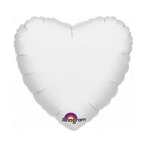 Сердце Пастель, Белый (46 см)