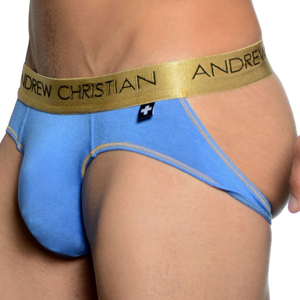 Купить Мужские трусы джоки голубые Andrew Christian Infiniti Jock blue AC28  недорого в интернет-магазине TRENDCODE с доставкой по Москве, по  Санкт-Петербургу, по всей России