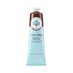 NATURE REPUBLIC Крем для рук с экстрактом хлопка Hand&Nature Cotton Baby Hand Cream, 30 мл