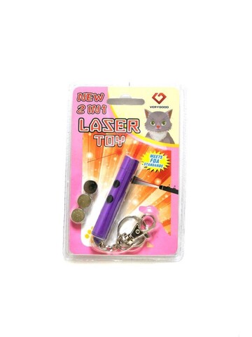 Игрушка для кошек со светящимся LED-лучом Laser Toy, цвет фиолетовый