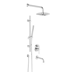 Damixa 936540000 Scandinavian Pure встраиваемая душевая система с ванно-душевым смесителем, изливом и штанг фото