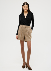 Шорты на поясе твидовые