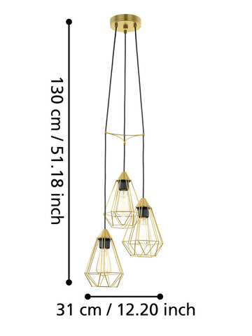 Подвесной светильник Eglo TARBES 43683