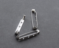 Основа для броши с замком 38 мм, покрытие родий