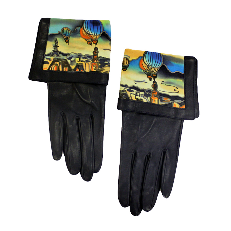 Кожаные перчатки Ночной Париж