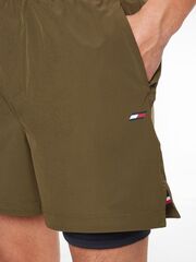 Шорты теннисные Tommy Hilfiger Essentials Training 2in1 Short - army green