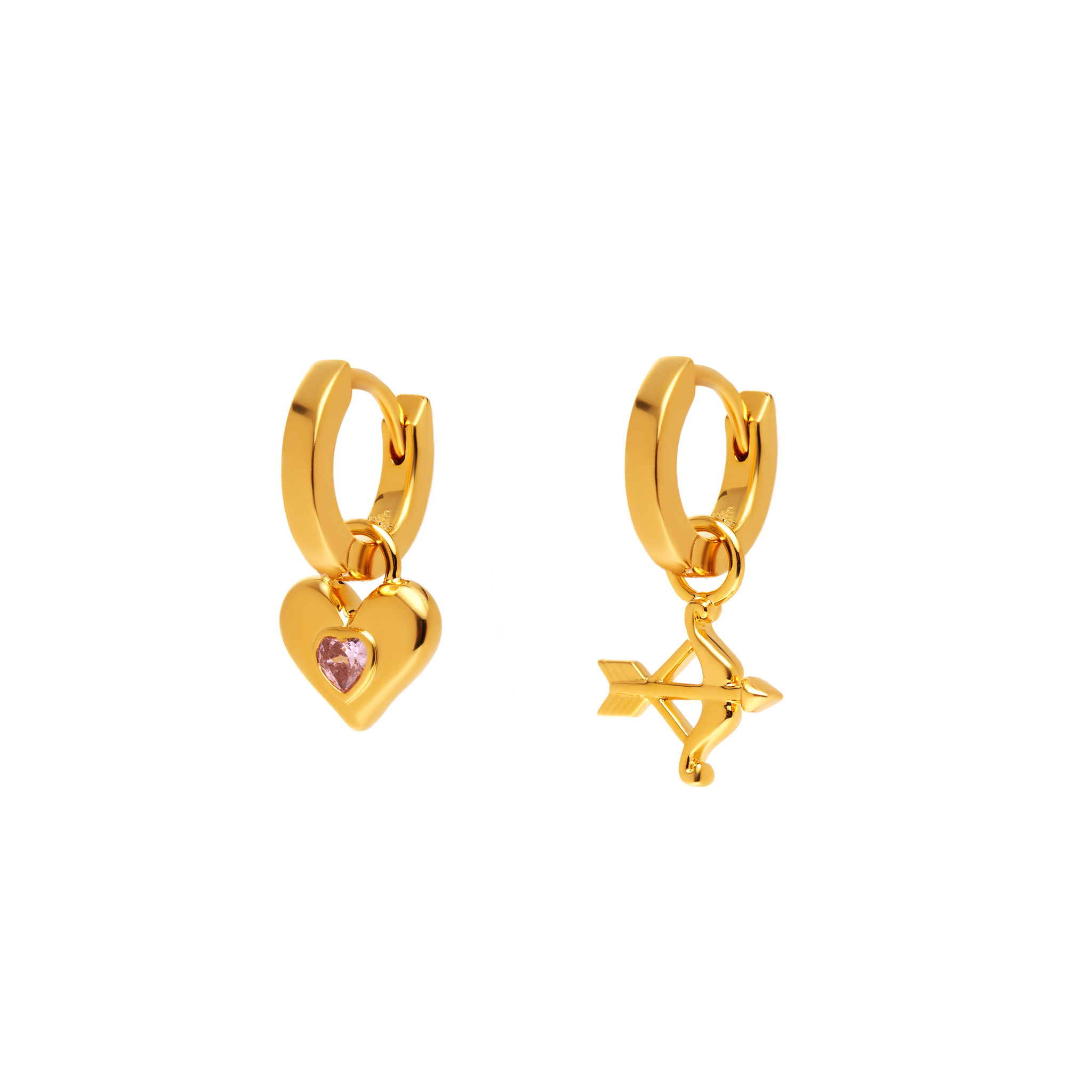 JULY CHILD Серьги Cupid’s Bow Earrings – Gold july child серьги rosa earrings