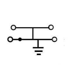 Клемма заземления Push-IN / 0,2-2,5mm2 / 8kV