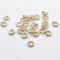 Колечки соединительные, цвет золото, размер 5*1,2 мм, цена за 3 грамма